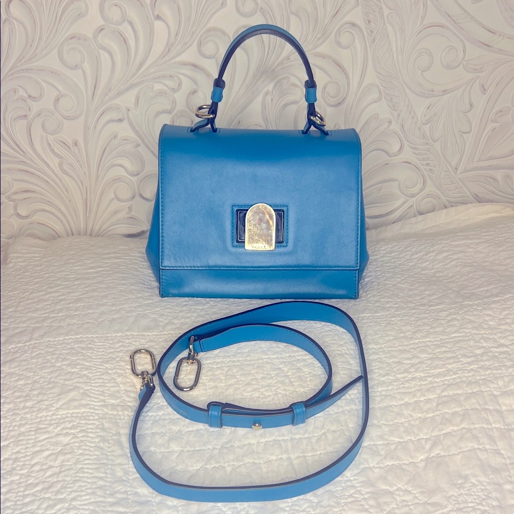 Elegant Blue Furla Handbag